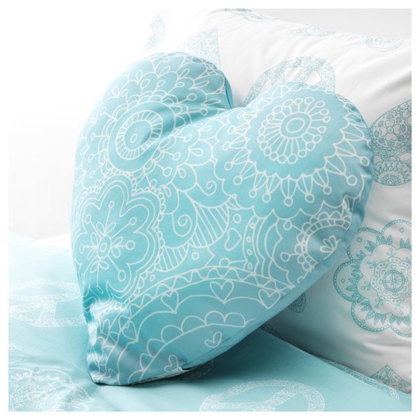 Подушка ВЭНСКАПЛИГ, бирюзовый (45x45 см) - фото 2