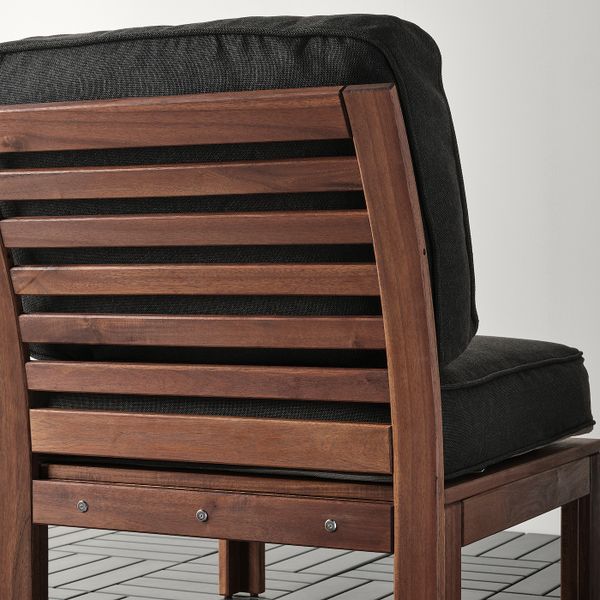 Садовое легкое кресло, коричневая морилка/ЙЭРПОН/дувхольмен антрацит 63x80x86 см IKEA ÄPPLARÖ ЭПЛАРО 793.052.77 - схема-чертеж с размерами