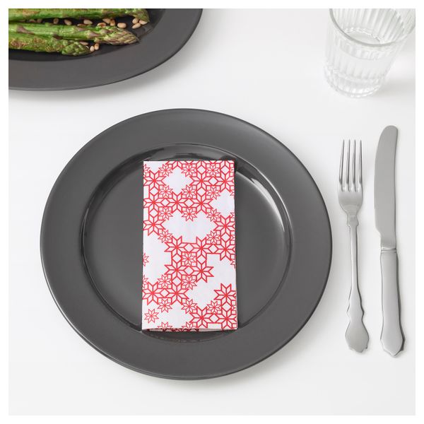 Салфетка бумажная ВИНТЕР 2017, красный (33x33 см) - схема-чертеж с размерами