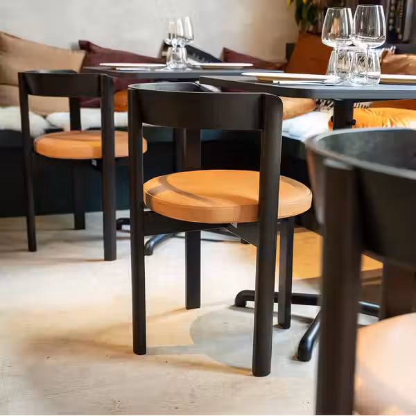 STOCKHOLM 2025 СТОКГОЛЬМ 2025 Стул - темно-коричневый/кожа - фото 7