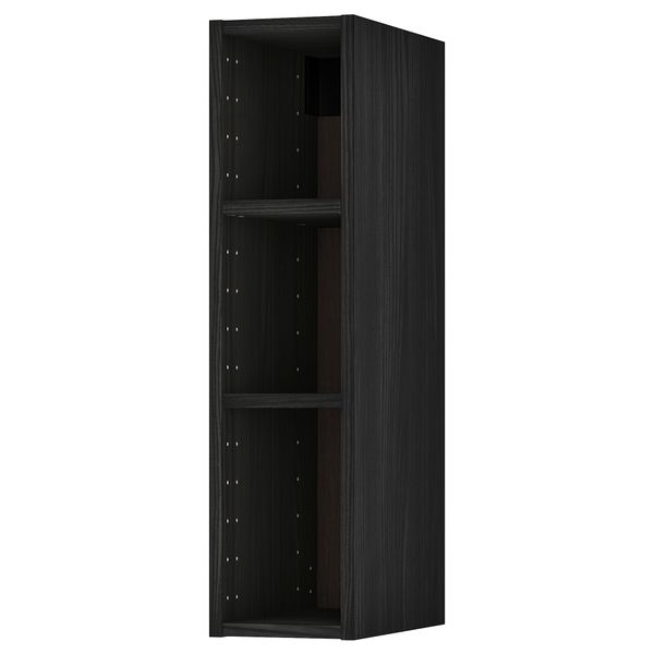 Каркас навесного шкафа, под дерево черный, 20x37x80 см IKEA METOD МЕТОД 602.521.13 - фото 1