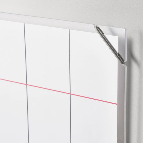 Доска для записей, прозрачный, 42x52 см IKEA СТЕНСХУЛЬТ 604.338.16 - схема-чертеж с размерами