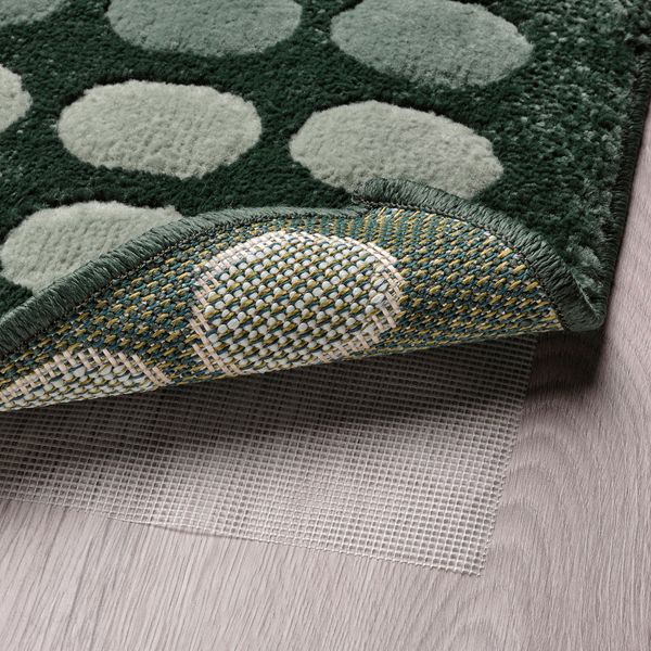 Придверный коврик, темно-зеленый, 40x60 см IKEA TUNNELBANA 305.711.59 - фото 4