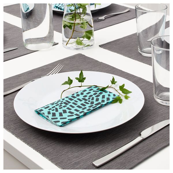 Салфетка бумажная СОММАР 2018, бирюзовый, черный (33x33 см) - схема-чертеж с размерами