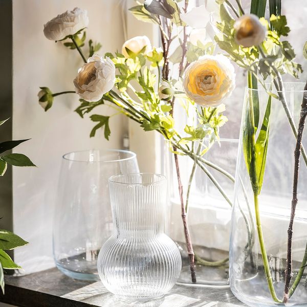 Цветок искусственный, лютик/белый 52 см IKEA SMYCKA СМИККА 103.805.37 - схема-чертеж с размерами