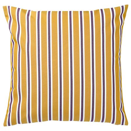 Чехол на подушку, для/дома/улицы, темно-желтый/фиолетовый 50x50 см IKEA FUNKÖN ФУНКЁН 604.384.61