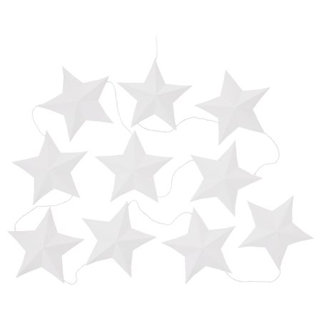 Гирлянда, 10 светодиодов СТРОЛА, звезда, белый
