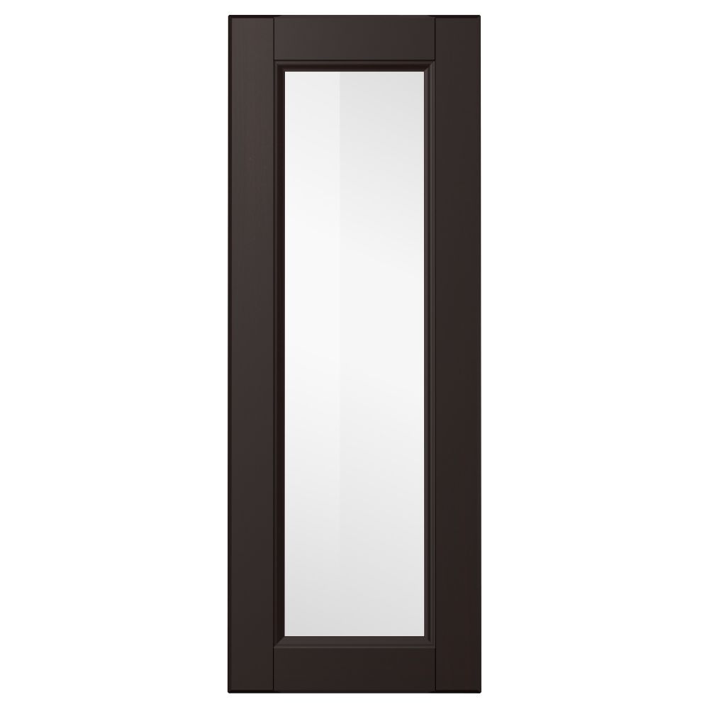 Стеклянная дверь ЛАКСАРБИ, черно-коричневый - схема-чертеж с размерами