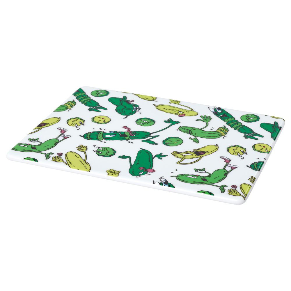 Подставка под горячее СТУНСИГ, огурец - схема-чертеж с размерами