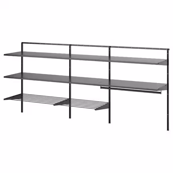 BOAXEL Комбинация для прачечной - антрацит/металлический 227x40x101 см - фото 1