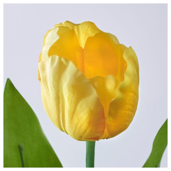 Цветок искусственный СМИККА, Тюльпан желтый (40 см) - схема-чертеж с размерами