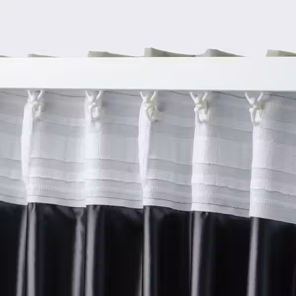 BENGTA Блокирующая свет гардина, 1 шт. - зеленый/с лентой 210x300 см - фото 5