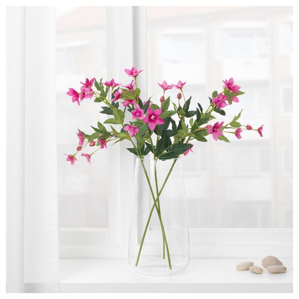 Цветок искусственный СМИККА, Прострел обыкновенный розовый, розовый (60 см) - схема-чертеж с размерами