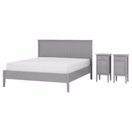 GULLABERG Комплект мебели д/спальни, 3 предм. - серый 160x200 см
