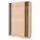 PAX / MEHAMN Гардероб - под беленый дуб/двусторонний под беленый дуб 150x66x236 см