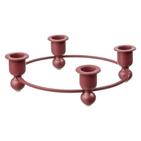Подсвечник 4-рожковый, 5 см, красный IKEA VINTERFINT 505.304.60