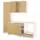 KNOXHULT Кухня - под дуб 240x61x220 см
