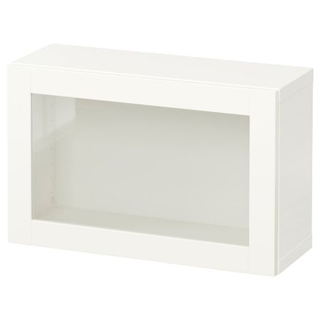 Комбинация настенных шкафов, белый/Синдвик белый прозрачное стекло 60x22x38 см IKEA BESTÅ БЕСТО 794.412.70