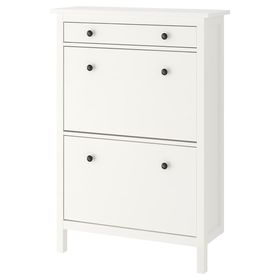 HEMNES Галошница с 2 отделениями - белый 89x30x127 см