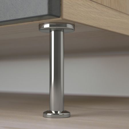 Комбинация для хранения с дверцами, под беленый дуб Кэлльв/Сталларп/темно-серый под бетон 120x40x74 см IKEA BESTÅ БЕСТО