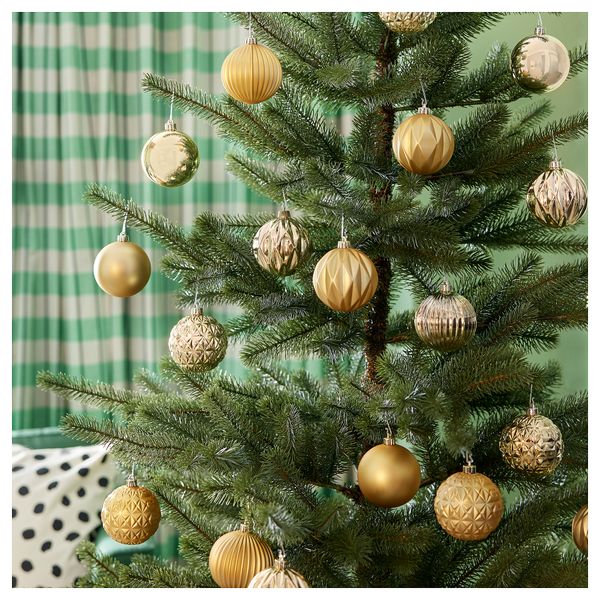 Украшение, шар, 8 см, золотой IKEA VINTERFINT 305.625.17 - схема-чертеж с размерами