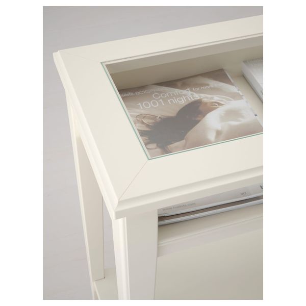 Консольный стол, белый/стекло 133x37 см IKEA LIATORP ЛИАТОРП 603.832.51 - фото 5
