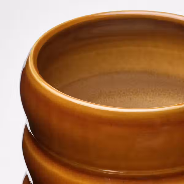 HASSELBUKETT ХАССЕЛБУКЕТТ Кашпо - д/дома/улицы/коричнево-желтый 12 см - фото 2