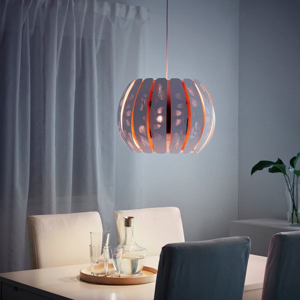 Абажур, белый, медный, 43 см IKEA ОВЕРУД 403.871.51 - фото 2