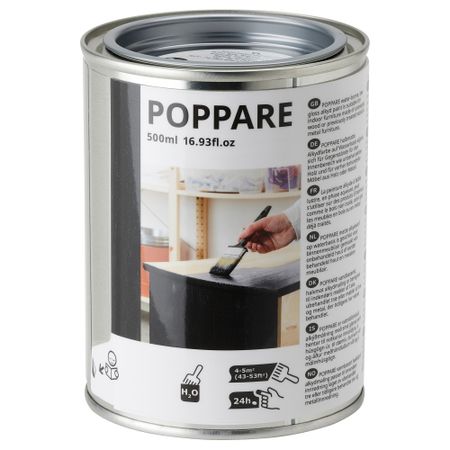 Краска, черный IKEA POPPARE 004.714.63