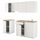 Кухня, белый 240x61x220 см IKEA KNOXHULT КНОКСХУЛЬТ 994.005.70
