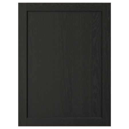 Дверь, черная морилка 60x80 см IKEA LERHYTTAN ЛЕРХЮТТАН 503.565.02