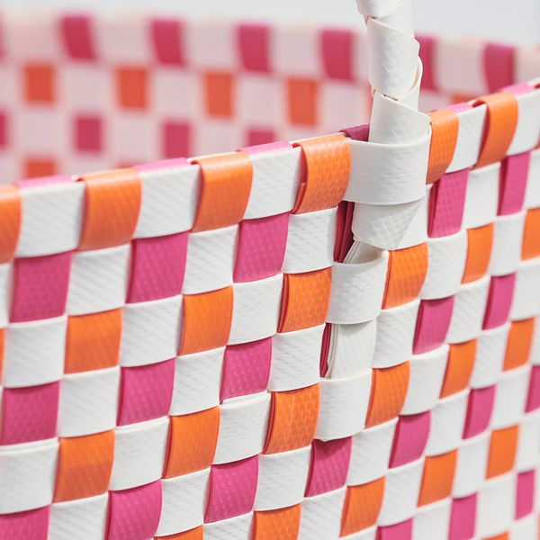 TOFSAND Корзина для пикника - разноцветный 40x28x21 см - схема-чертеж с размерами