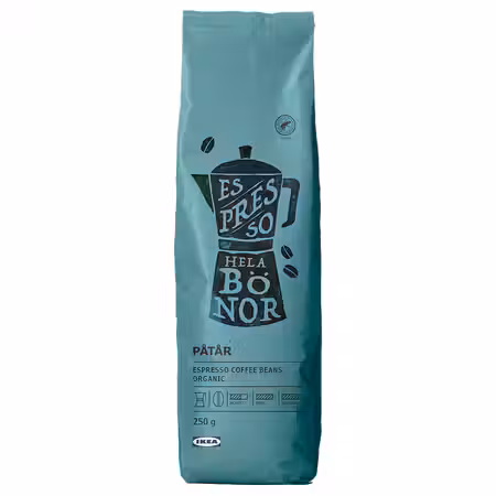 PÅTÅR Кофе в зернах эспрессо - сильная обжарка ./Cертифицировано Rainforest Alliance 250 гр