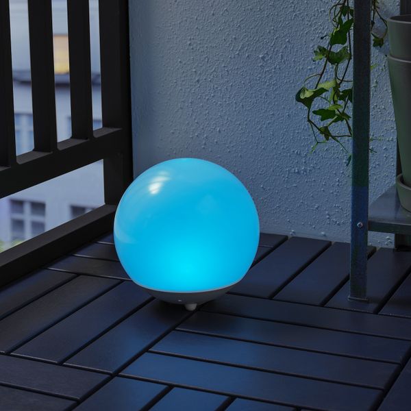 Светильник на солнечной батарее, для сада/шаровидный разноцветный IKEA SOLVINDEN СОЛВИДЕН 604.845.56 - фото 3