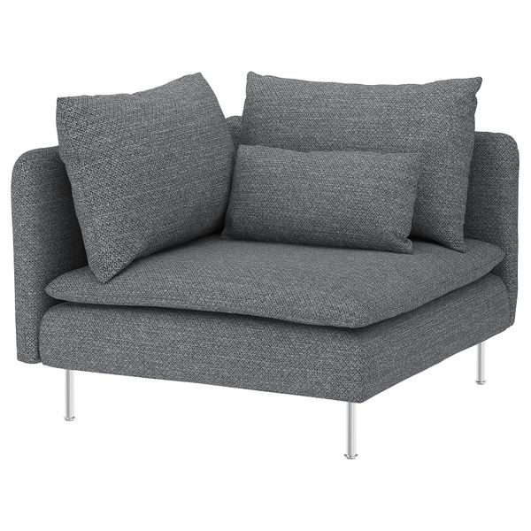 Чехол для угловой секции IKEA SÖDERHAMN 804.402.22 - схема-чертеж с размерами