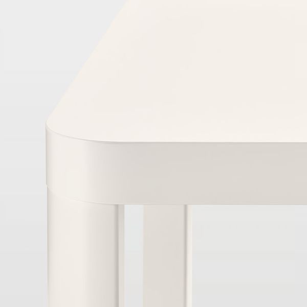 TINGBY Стол приставной на колесиках - белый 50x50 см - фото 6