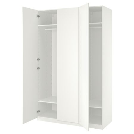 Гардероб, 150x60x236 см, белый, белый IKEA PAX ПАКС, FORSAND ФОРСАНД 095.031.72