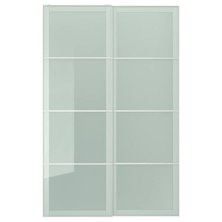 Пара раздвижных дверей, матовое стекло 150x236 см IKEA SEKKEN СЭККЕН 193.117.33