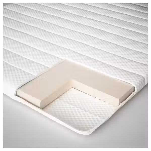 NISSEHOLM Тонкий матрас - белый 140x200 см - схема-чертеж с размерами