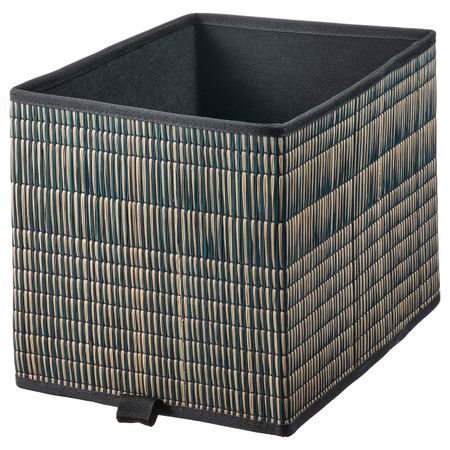 Корзина, водоросли/черный 25x35x25 см IKEA EXTRAKNÄCK ЭКСТРАКНЭКК 104.928.46