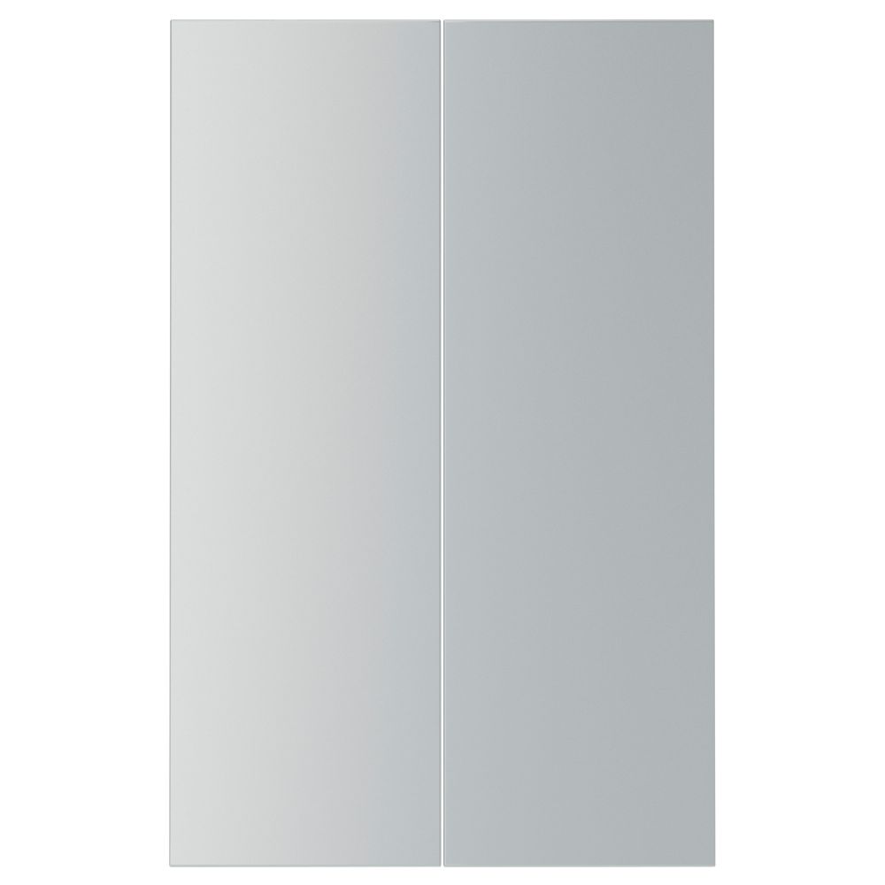 Дверца для напольного углового шкафа, 2 штуки ВЕДДИНГЕ, серый (25x80 см) - фото 1