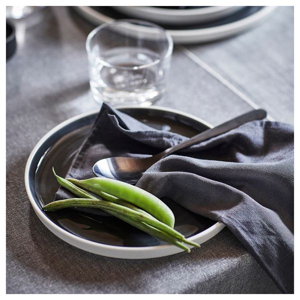 OMBONAD ОМБОНАД Тарелка десертная - темно-серый 20 см - схема-чертеж с размерами