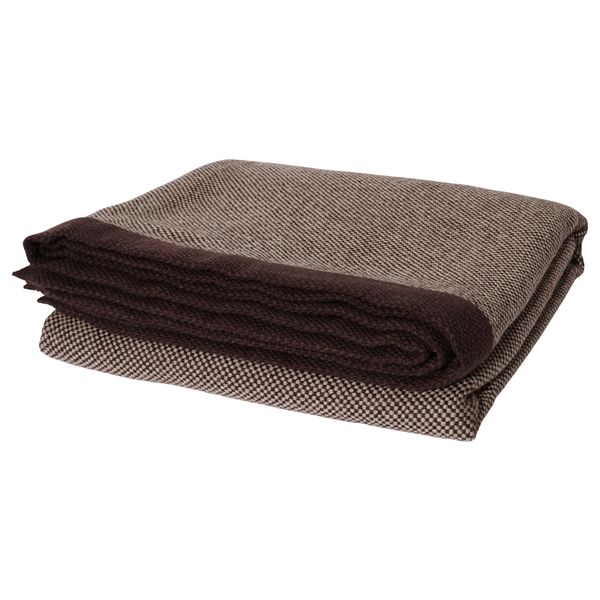 Плед ХЕНРИКА, светло-коричневый (120x180 см) - фото 1