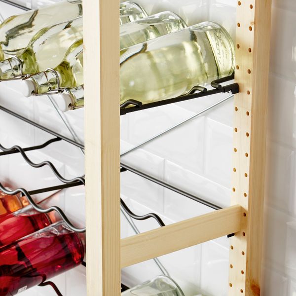 1 секция, полки для/бутылок, сосна/серый 89x30x124 см IKEA IVAR ИВАР 992.304.55 - фото 3