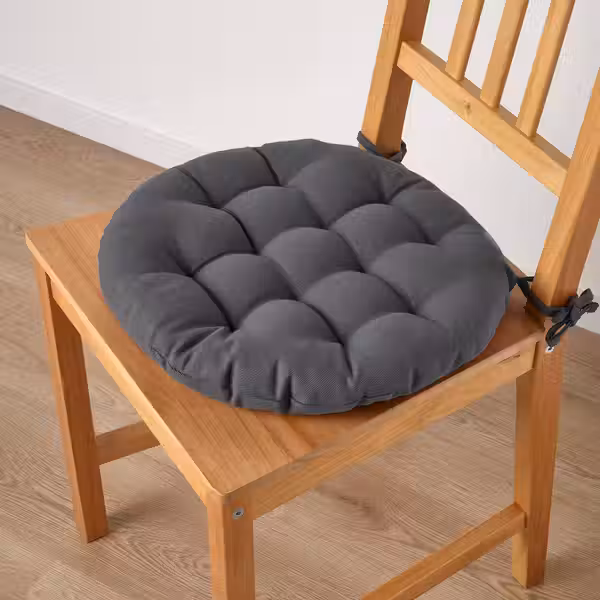 VIPPÄRT Подушка на стул - темно-серый 38 см - фото 4