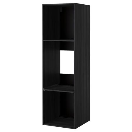 Каркас высокого шкафа для/духов/холод, под дерево черный 60x60x200 см IKEA МЕТОД 503.679.49