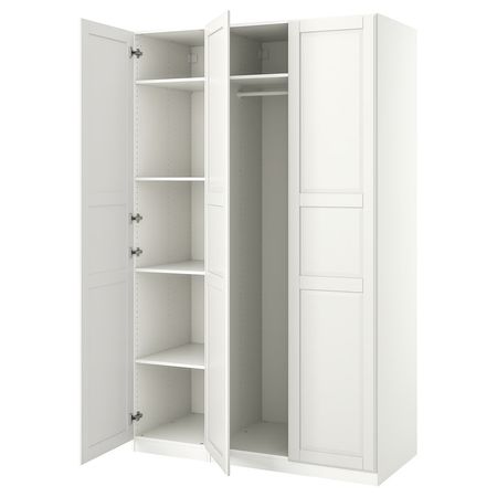 PAX / TYSSEDAL Гардероб, комбинация - белый/белый 150x60x236 см