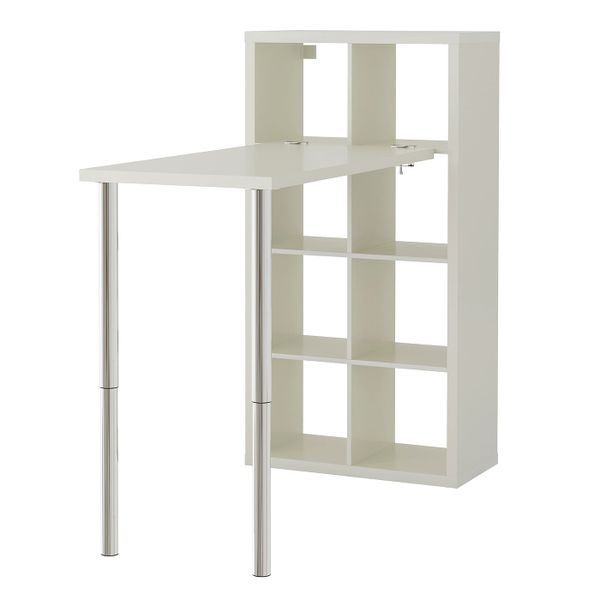 Стол, комбинация, белый/хромированный 77x147x159 см IKEA KALLAX КАЛЛАКС 892.281.27 - фото 2