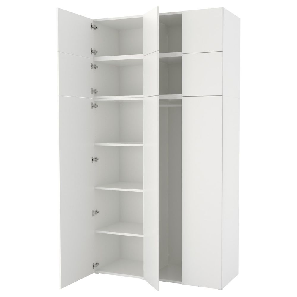 Гардероб, белый/Фоннес белый 140x57x261 см IKEA OPPHUS ОПХУС 792.401.63 - фото 1