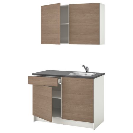 Кухня, под дерево серый 120x61x220 см IKEA КНОКСХУЛЬТ 993.966.67